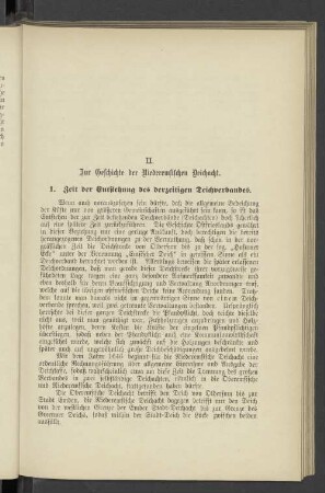 II. Zur Geschichte der Niederemsischen Deichacht.