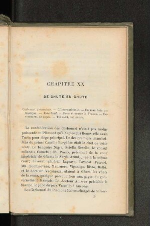Chapitre XX De Chute en Chute