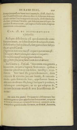 Cap. 28. De Distributione e subiectis.