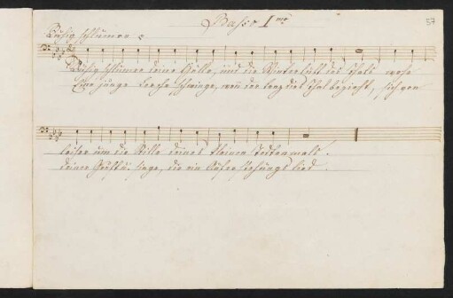 Ruhig schlumm're; F-Dur, Basso I