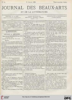 Nr. 14 (31. Juillet 1883)