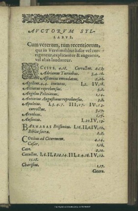 Auctorum Syllabus