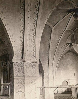 Dippoldiswalde. Stadtkirche St. Marien und Laurentius. Pfeiler mit Gewölbeansatz