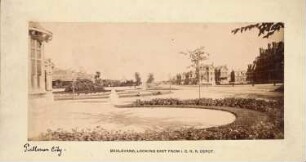 Illinois Central Railroad Depot, Chicago-Pullman City: Ansicht von Osten