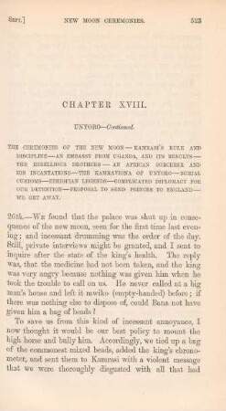 Chapter XVIII. Unyoro–Continued