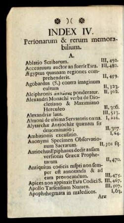 Index IV. Personarum & rerum memorabilium.