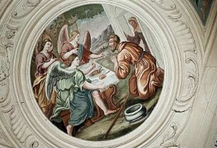 Abraham bewirtet die Engel