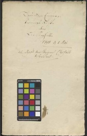 Besondere Einquartierungsliste über die Sieghütte vom 8. Mai 1795, das Depot des kaiserlich-königlichen Regiments Clerfait betreffend
