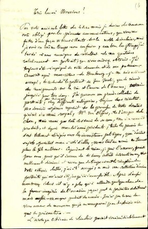 5-10-22-1.0000: Varnhagen von Ense, Karl August, Schriftsteller; diverse Schreiben ff.: Brief in französischer Sprache