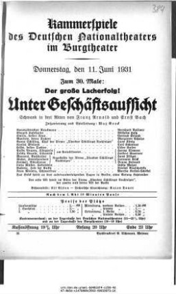 Unter Geschäftsaufsicht