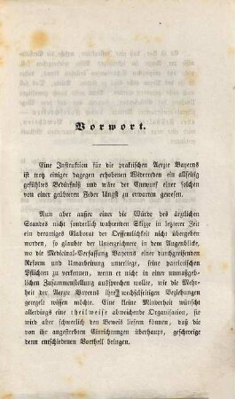 Instruktion für die praktischen Aerzte Bayerns