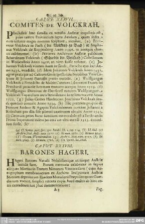Caput XXXVIII. Barones Hageri