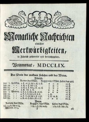 Weinmonat, MDCCLXIV