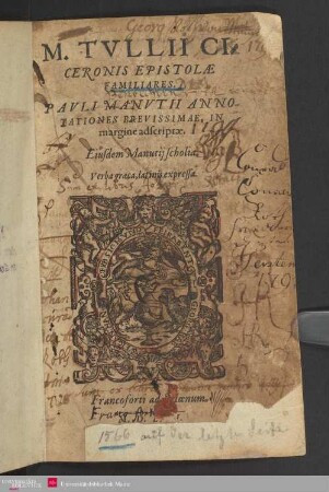 M. Tullii Ciceronis Epistolae familiares