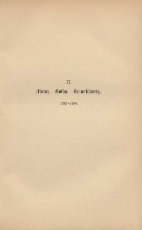 II. Mainz. Gotha. Braunschweig. 1792-1796