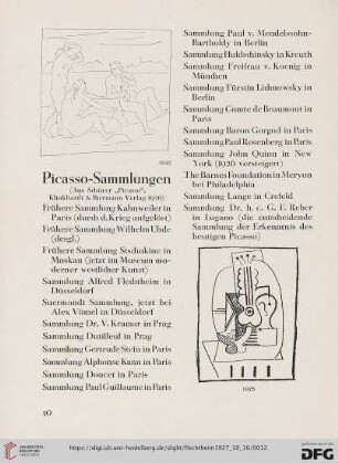 Picasso-Sammlungen