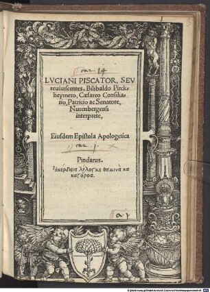 Lvciani Piscator, Sev reuiuiscentes