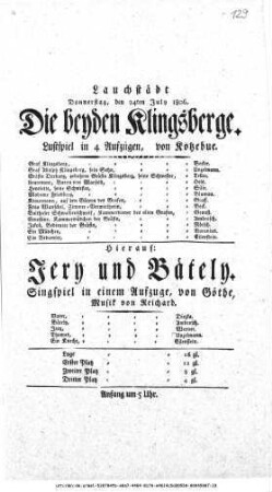 Die beyden Klingsberge