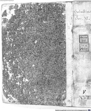 De coniuratione Catilinae cum glossis. De bello Iugurthino cum glossis - BSB Clm 14515