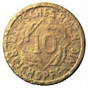 Fundmünze, 10 Reichspfennig, 1924