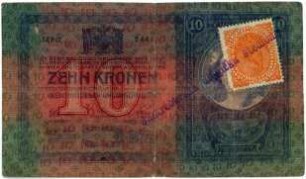 Geldschein, 10 Kronen, 1919?