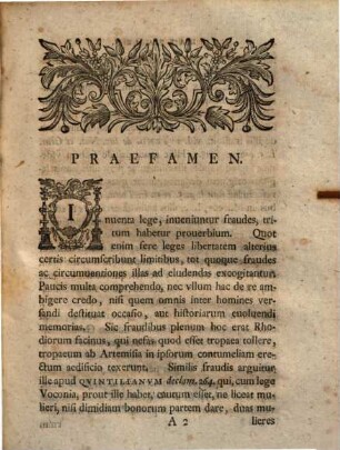 Io. Frid. Hommelii ... De Eo, Qvod Directo Non Licet, Licet Tamen Per Indirectvm : ... anno MDCCIII. eruditorum examini submissa
