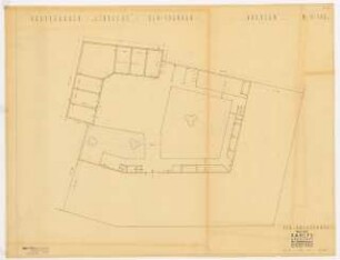Wohnhausbebauung Eiswerderufer Ecke Triftstraße für Lindecke, Berlin-Spandau: Hofplan Grundriss 1:100