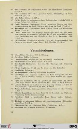 Verschiedenes (Nr. 962-990)