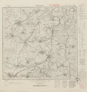 4822 (alte Nr.: 2795) Gudensberg, Meßtischblatt (4cm - Karte)