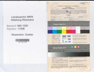 Entnazifizierung Gustav Nussmann, geb. 23.10.1908 (Bankangest.)