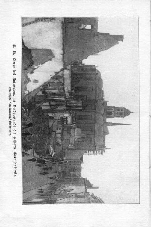 15. St. Lierre bei Antwerpen, im Vordergrunde die zerstörte Garnisonskirche.