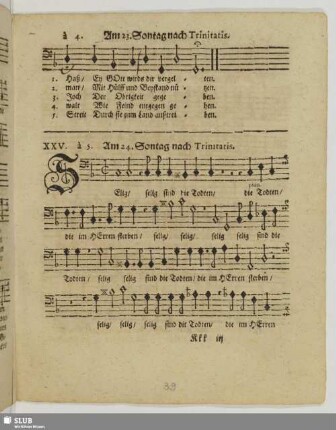 XXV. Am 24. Sontag nach Trinitatis: Selig sind die Todten