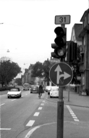 Freiburg: Verkehrsampel bei Grün
