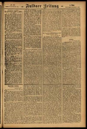 Zweite Ausgabe vom Samstag, den 25. November 1916.