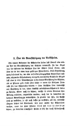 Über die Beaufsichtigung der Volkschulen