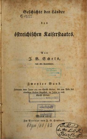 Geschichte der Länder des östreichischen Kaiserstaates, 2