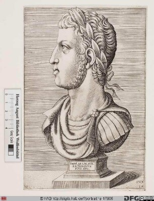 Bildnis ROM: Mark Aurel, 16. römischer Kaiser 161-180 (eig. Marcus Aurelius Antoninus)