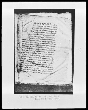 Paulusbriefe — Initiale P(aulus apostolus), Folio 80recto