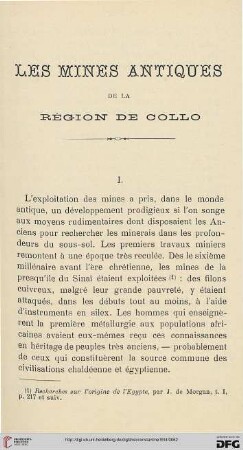 Sér. 5: Les mines antiques de la région de Collo
