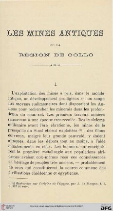 Sér. 5: Les mines antiques de la région de Collo