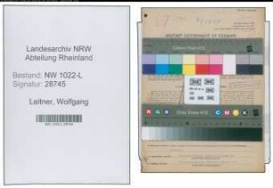 Entnazifizierung Wolfgang Leitner , geb. 17.07.1911 (Arzt)