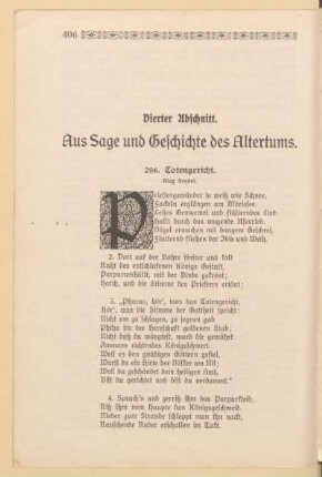 Vierter Abschnitt. Aus Sage und Geschichte des Altertums