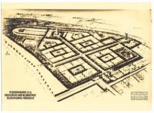 Kommunaler Friedhof, Hindenburg: Freiflächen der Nordstadt, Kommunaler Friedhof: perspektivische Ansicht