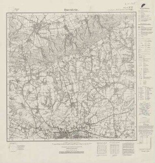 3717 (alte Nr.: 2014) Quernheim, Meßtischblatt (4cm - Karte)