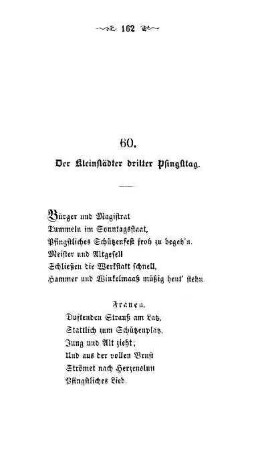 60. Der Kleinstädter dritter Pfingsttag