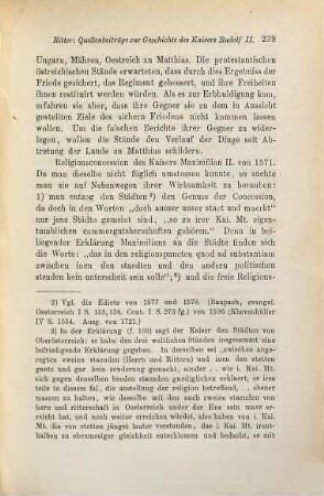 Quellenbeiträge zur Geschichte des Kaisers Rudolf II.