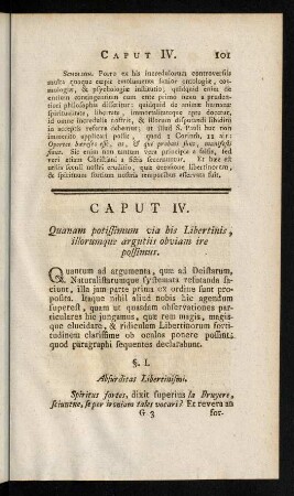 101-125, Caput IV.