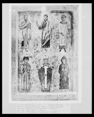 Die katholischen Heiligen Basil, Jakob, Assan?, Lorenz, Martin und Leonhard
