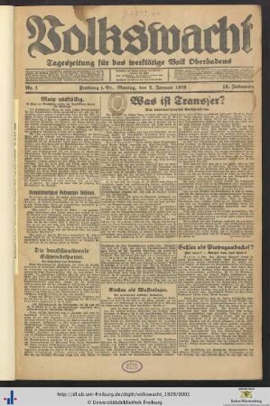 Nr. 1-26 (Januar 1928)