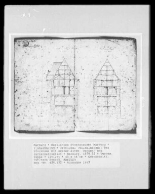 Ostflügel (Wilhelmsbau): Das Stockhaus mit seiner alten Decken- und Dachkonstruktion